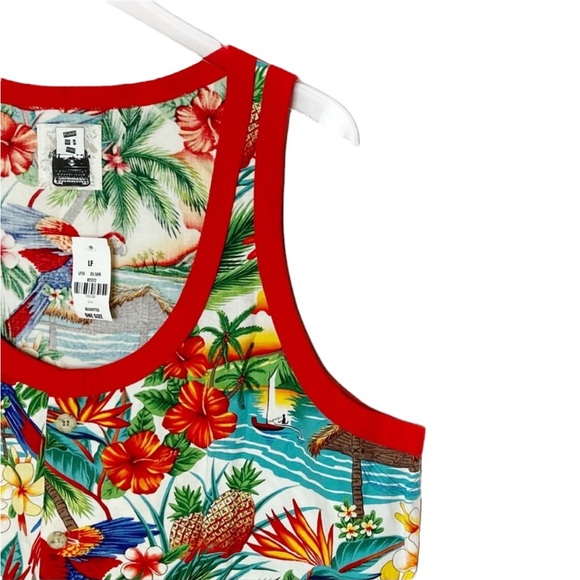LF Furst Of A Kind Tropical Button-Down Tank - Picture 3 of 4